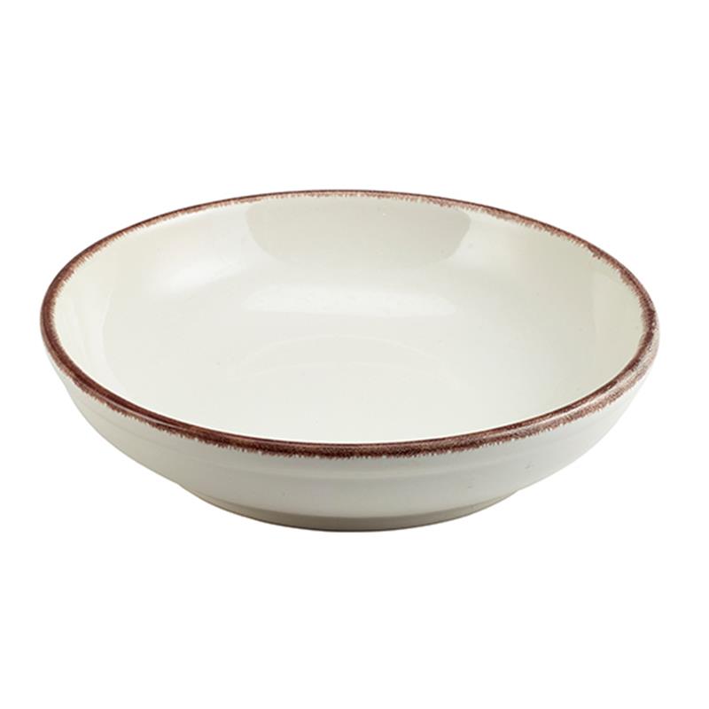 Terra Stoneware Sereno Brown Coupe Bowl 23cm