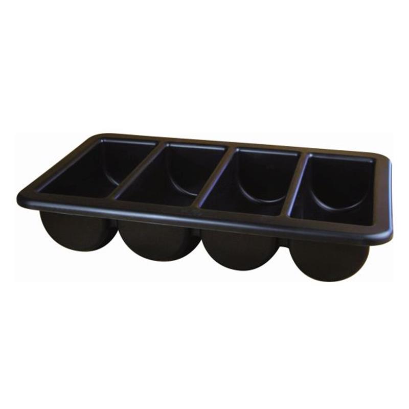 Cutlery Tray/Box 1/1 Black 13" X 21"