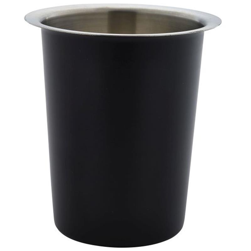 GenWare Stainless Steel Black Cutlery Cylinder