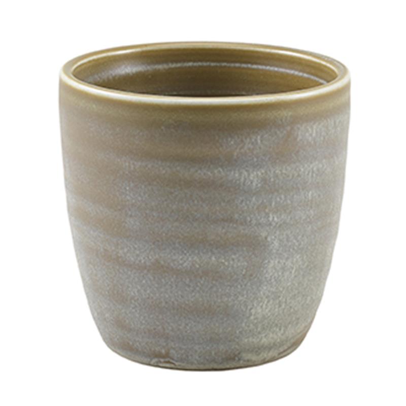 Terra Porcelain Matt Grey Chip Cup 30cl/10.5oz