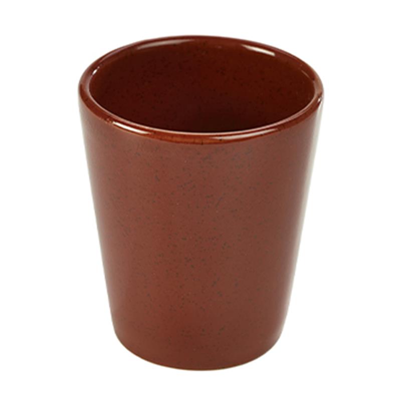 Terra Stoneware Rustic Red Conical Cup 10cm