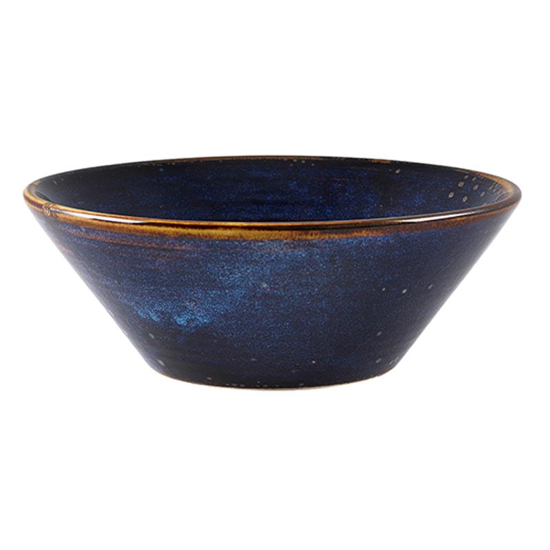 Terra Porcelain Aqua Blue Conical Bowl 16cm