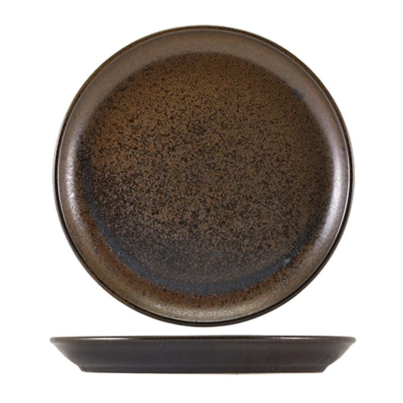 Terra Porcelain Black Coupe Plate 27.5cm