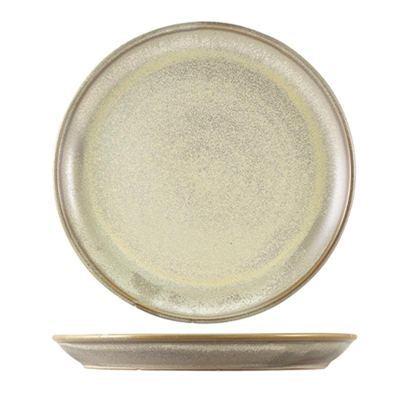 Terra Porcelain Matt Grey Coupe Plate 27.5cm