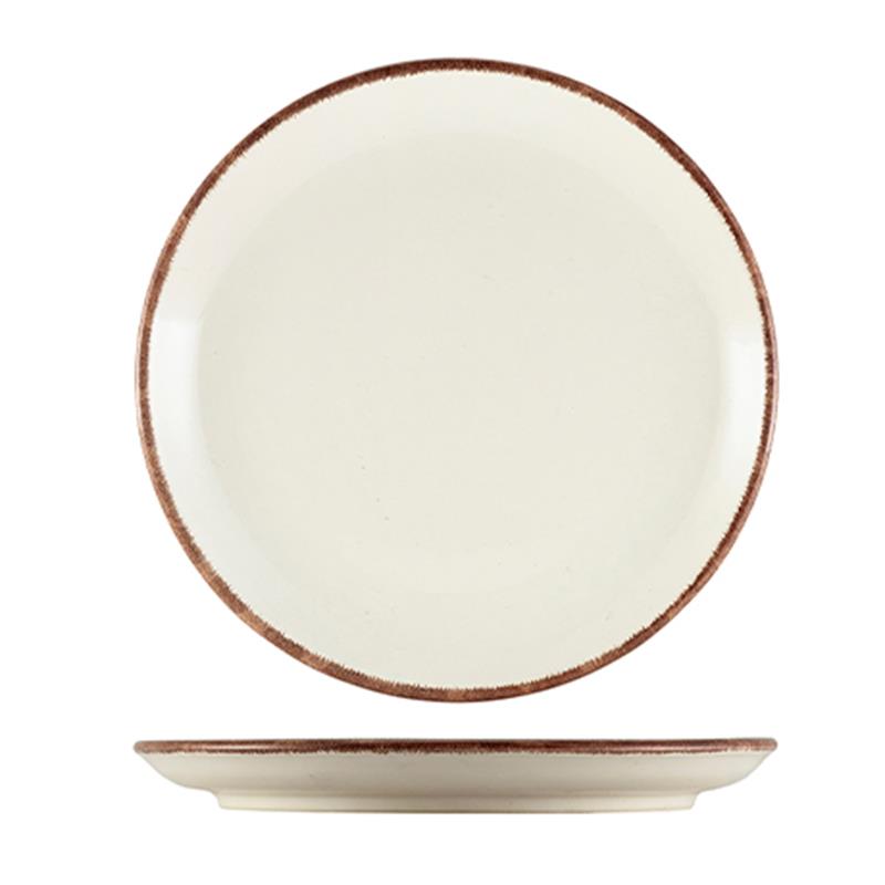 Terra Stoneware Sereno Brown Coupe Plate 19cm