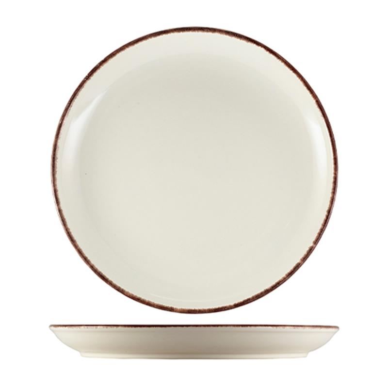 Terra Stoneware Sereno Brown Coupe Plate 27.5cm