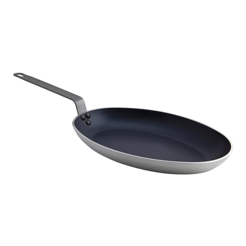 Non Stick Teflon Aluminium Oval Fish Pan 36cm