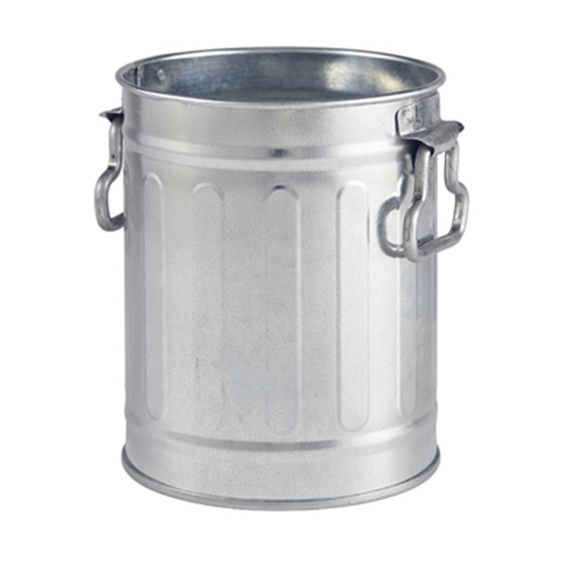 Miniature Galvanised Bin 8.5x11.2cm