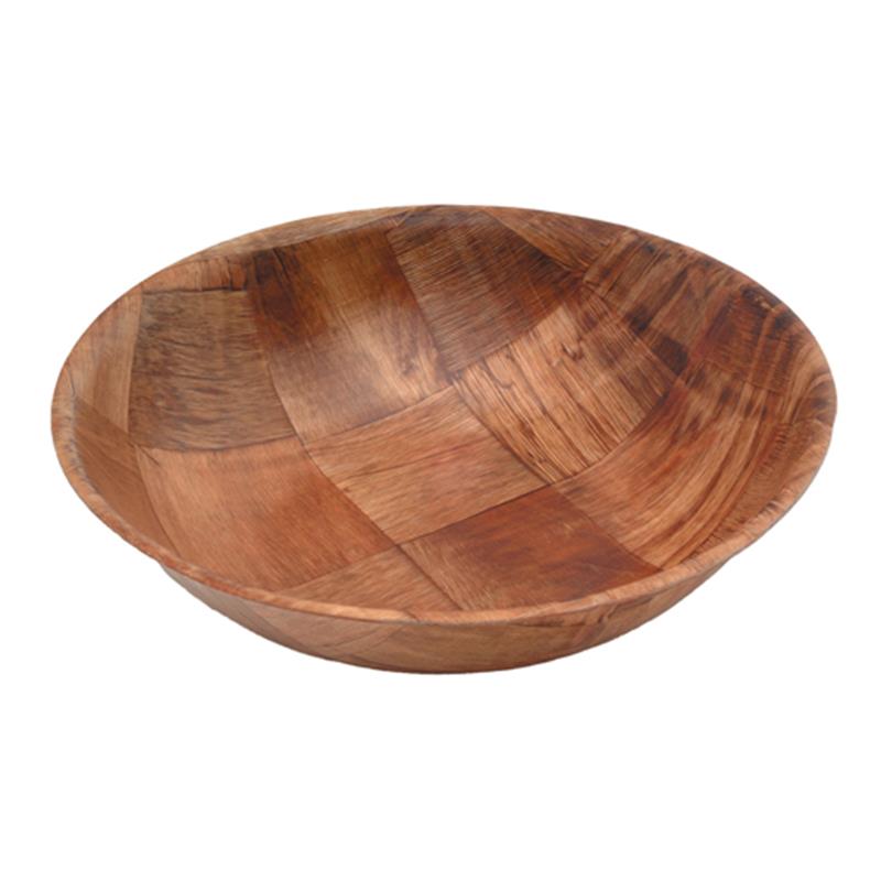 Woven Wood Bowls 10" Dia