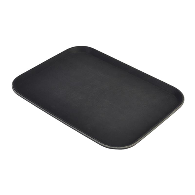 Gengrip 14" x 18" Rect. Non-Slip Tray Black