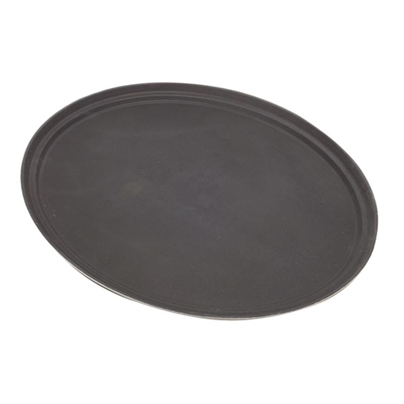 Gengrip 27" Oval Non-Slip Tray Black