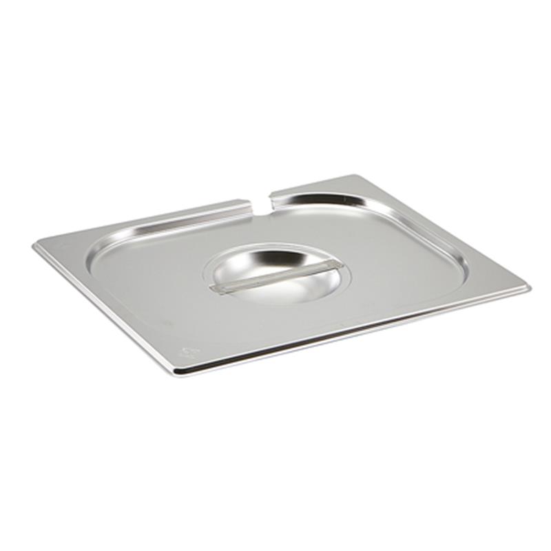 St/St Gastronorm Pan Notched Lid 1/2