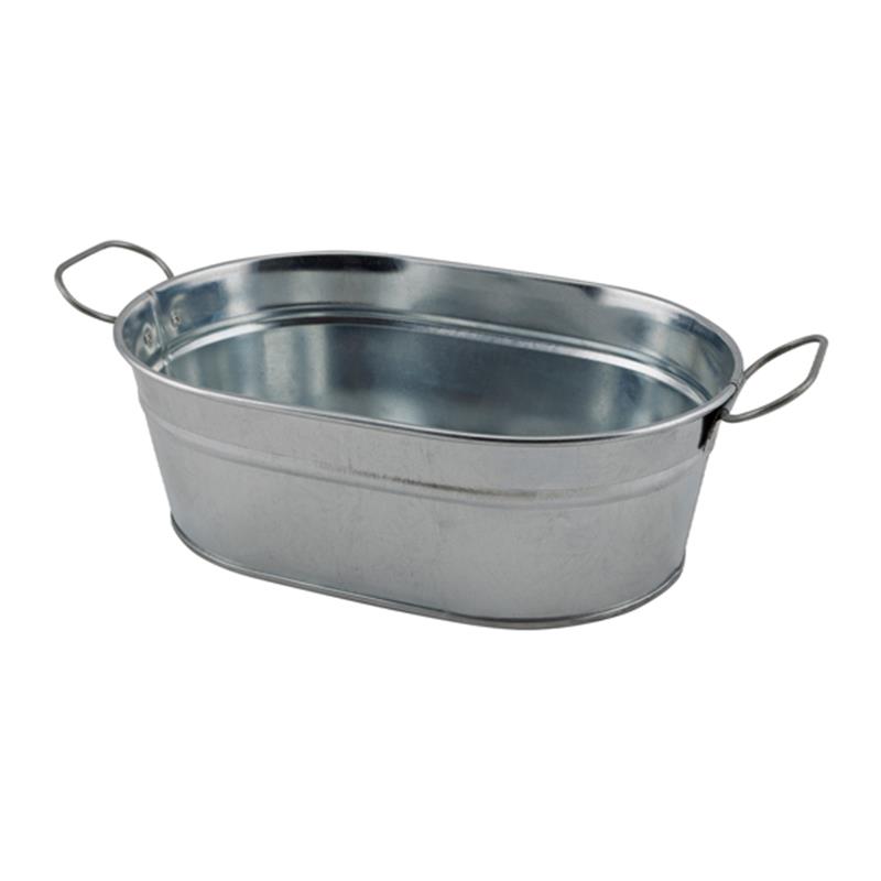 Galvanised Steel Serving Bucket 23 x 15 x 7cm