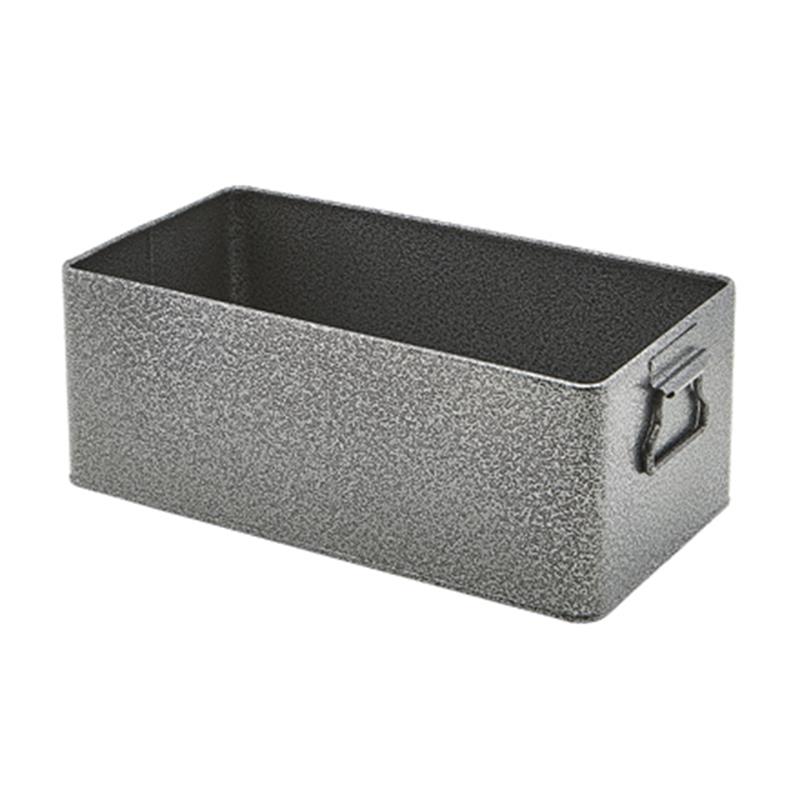 Galvanised Steel Box GN 1/3 Antique Silver