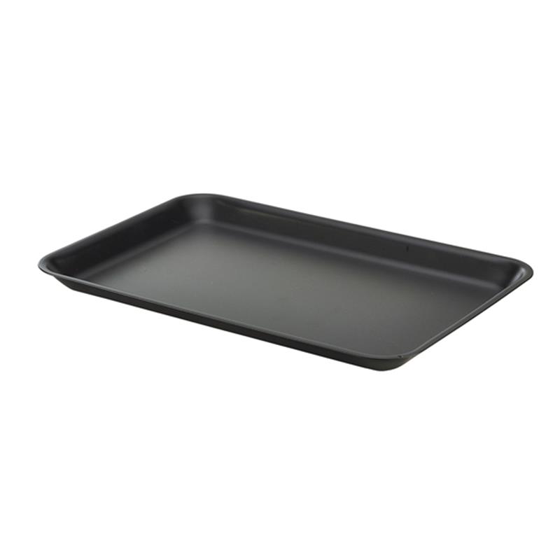 Galvanised Steel Tray 31.5x21.5x2cm Matt Black