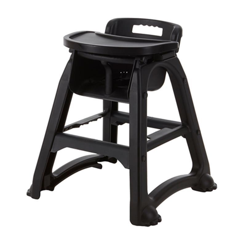 GenWare Black PP Stackable High Chair