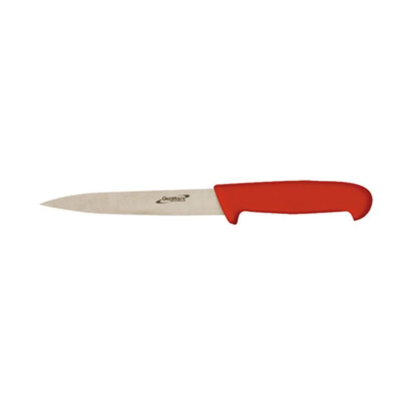 Genware 6" Flexible Filleting Knife Red