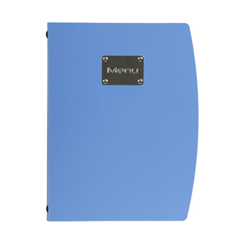 Rio A4 Menu Holder Blue 4 Pages