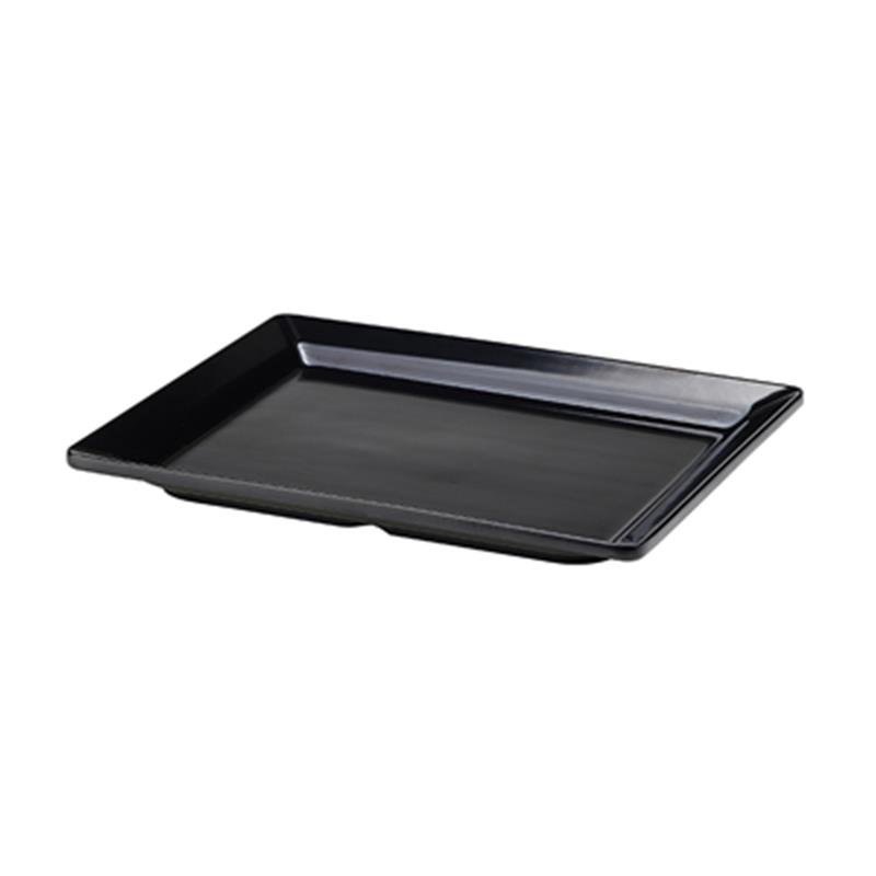 Black Melamine Platter GN 1/2 Size 32 X 26cm