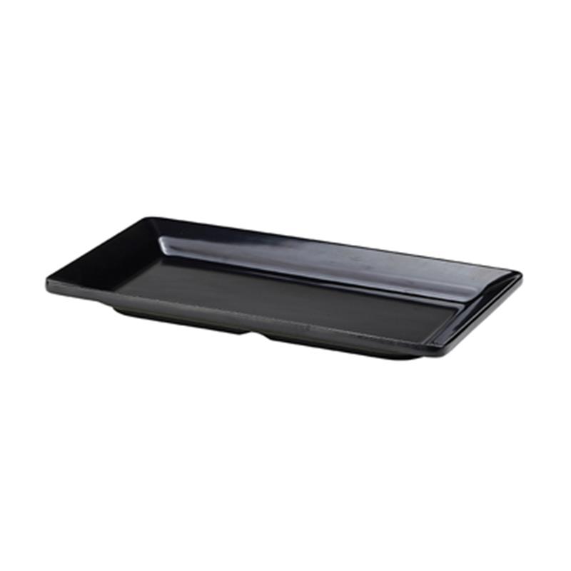 Black Melamine Platter GN 1/3 Size 32X17.5cm