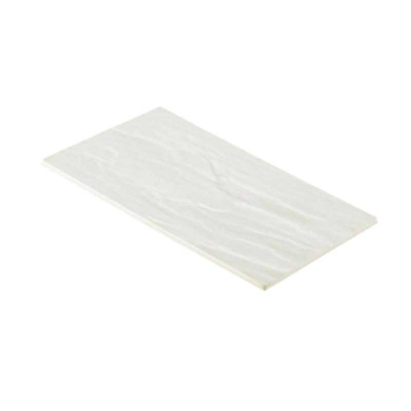 White Slate Melamine Platter GN 1/4 26.5x16cm