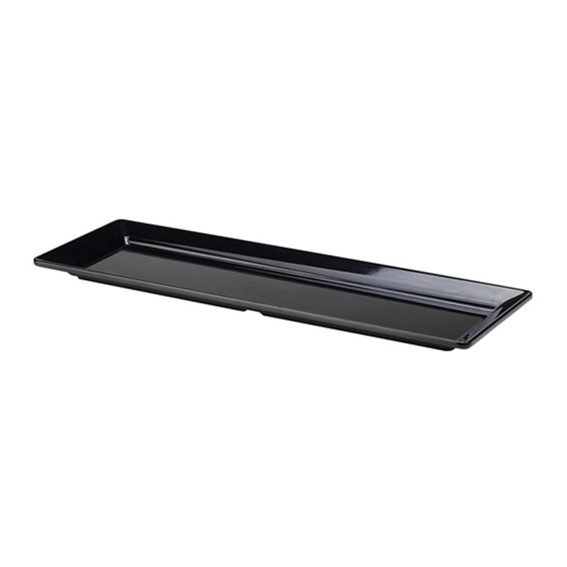 Black Melamine Platter GN 2/4 Size 53X17.5cm