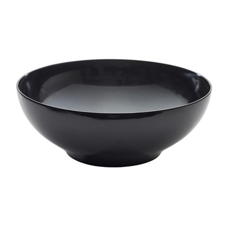 Black Melamine Round Buffet Bowl 35.5cm