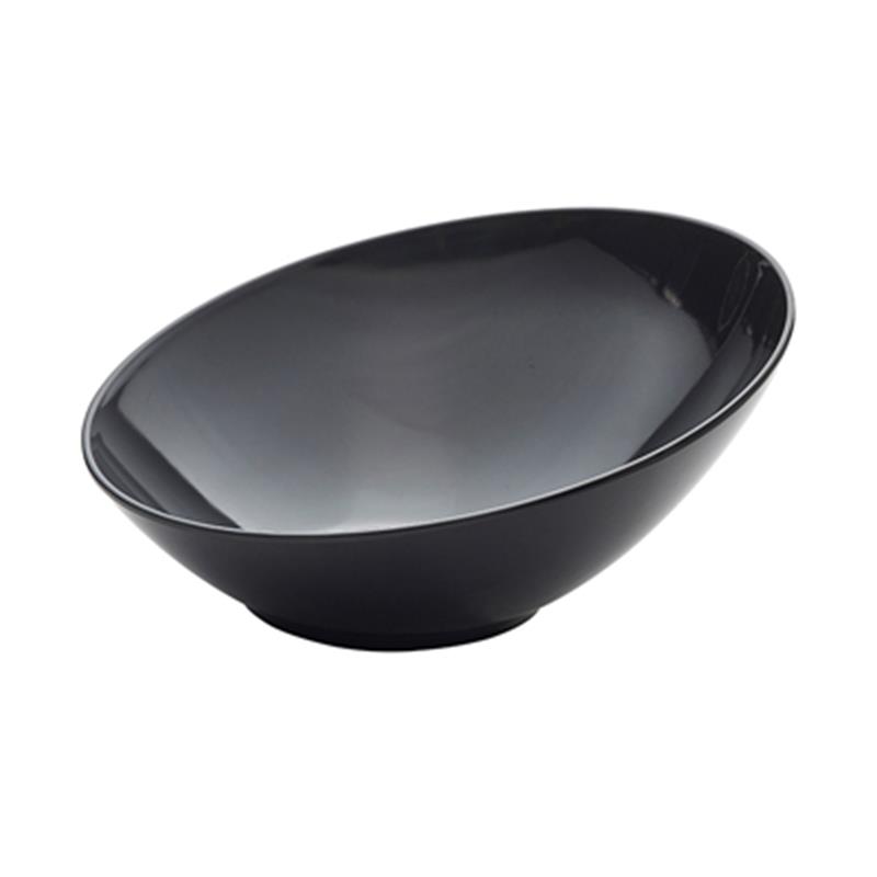 Black Melamine Slanted Buffet Bowl 30 x 29 x 13cm