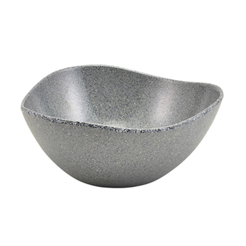 Grey Granite Melamine Triangular Buffet Bowl 25cm