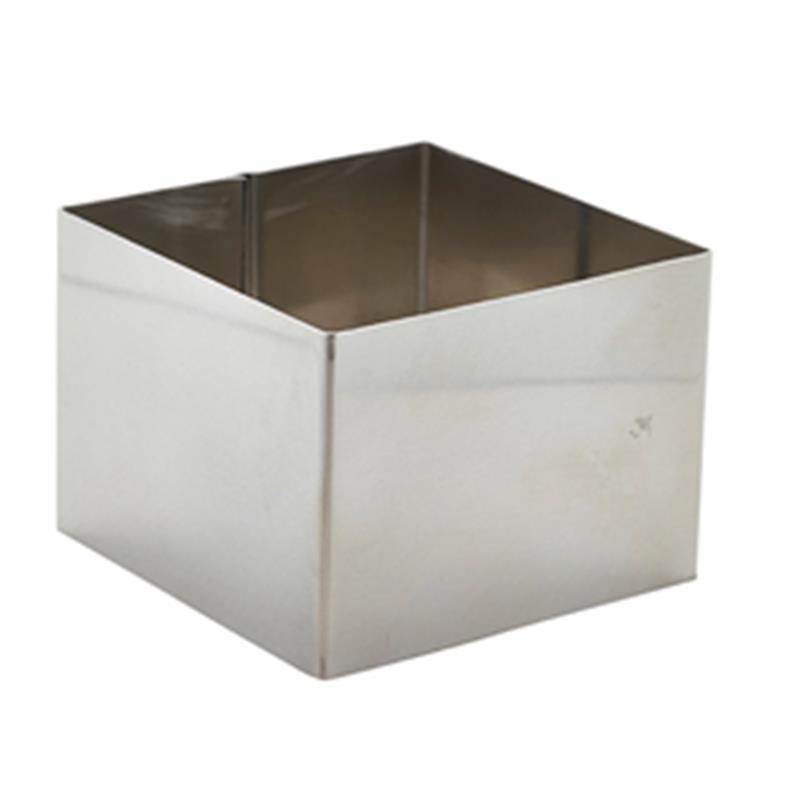 Stainless Steel Square Mousse Ring 8x6cm