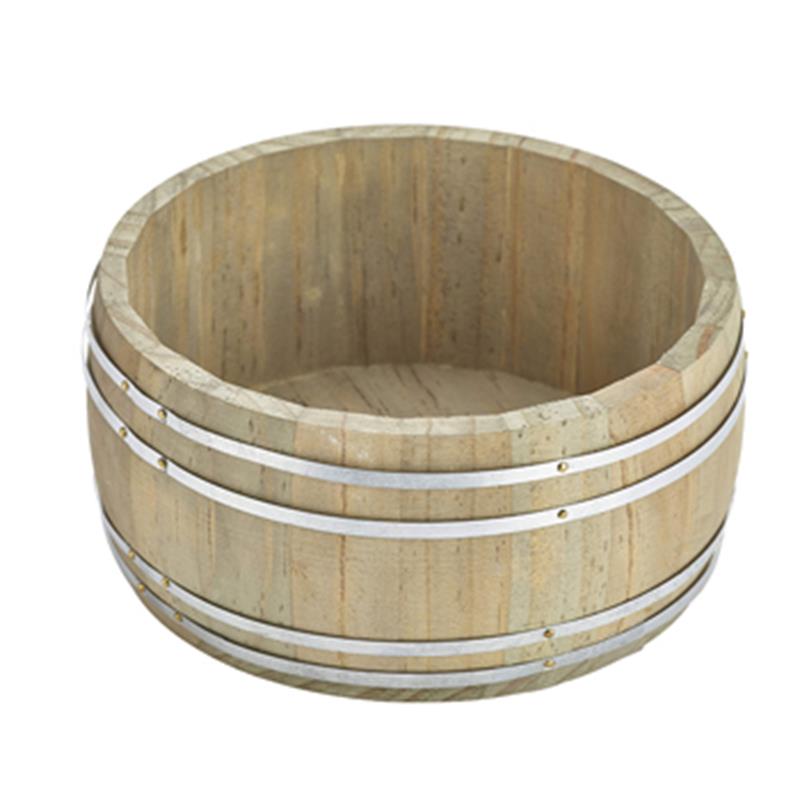 Miniature Wooden Barrel 16.5Dia x 8cm