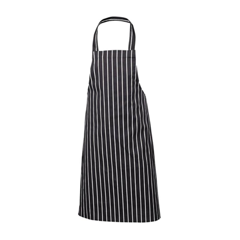 Navy Butchers Stripe Bib Apron 70cm X 100cm