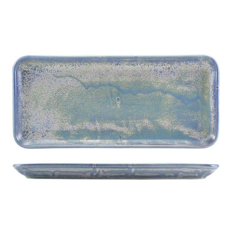 Terra Porcelain Seafoam Narrow Rectangular Platter 36 x 16.5cm