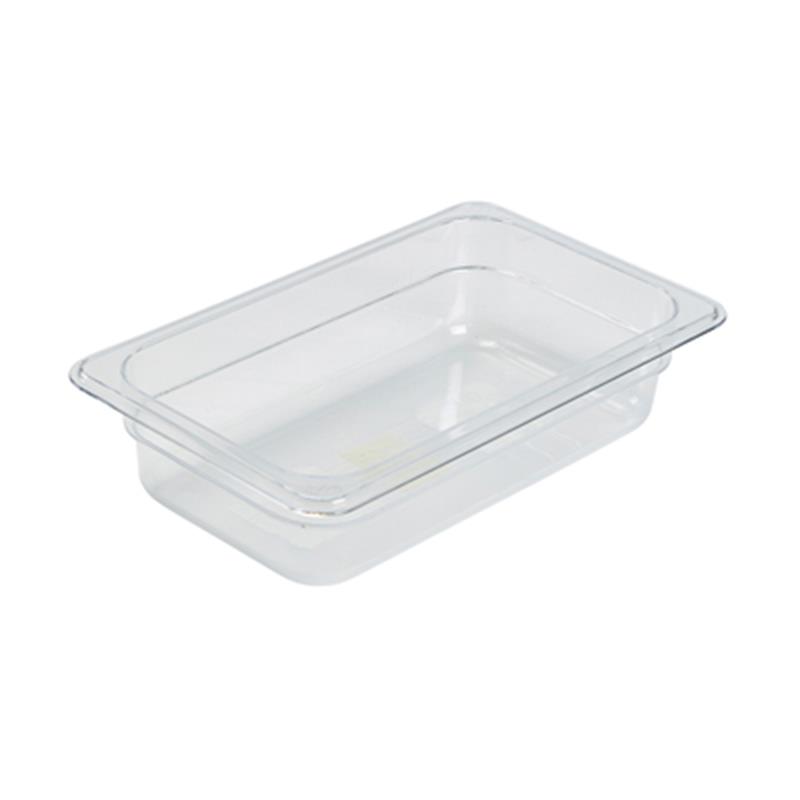 1/4 -Polycarbonate GN Pan 100mm Clear