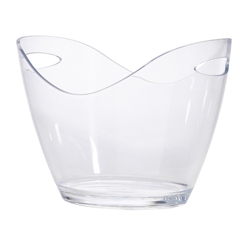 Clear Plastic Champagne Bucket Large