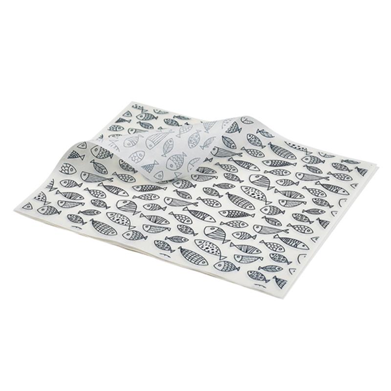 GenWare Greaseproof Paper Fish 20 x 25cm