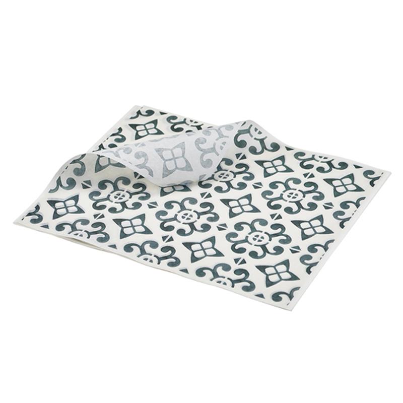 GenWare Greaseproof Paper Black Mosaic 20 x 25cm