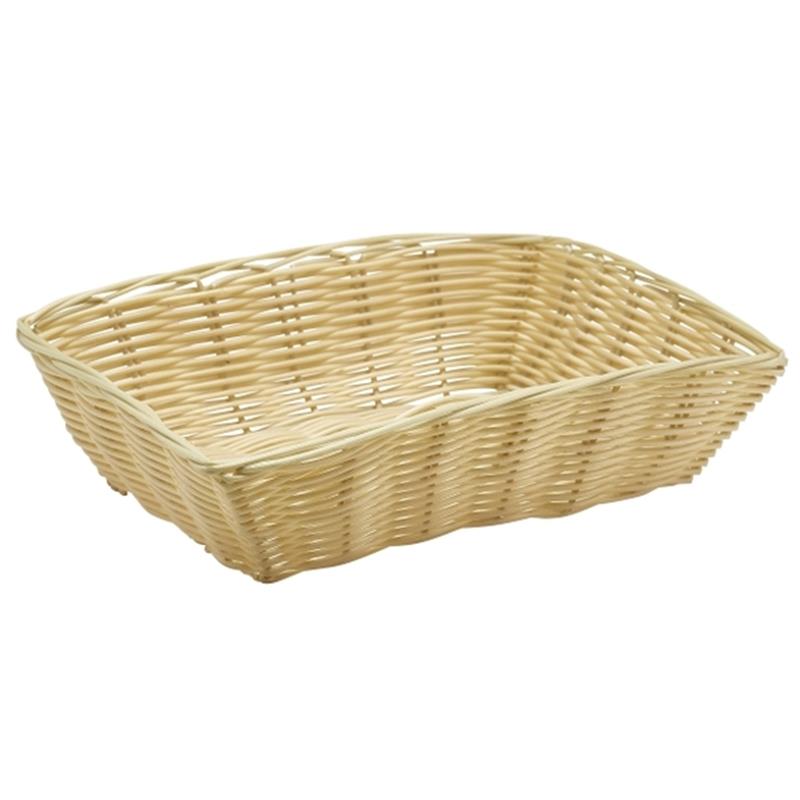 Rectangular Polywicker Basket 10"X7"X2.5"