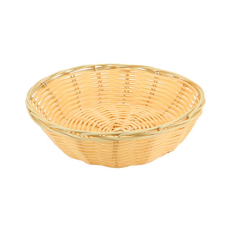 Round Polywicker Basket 7"Dia X 2" Deep