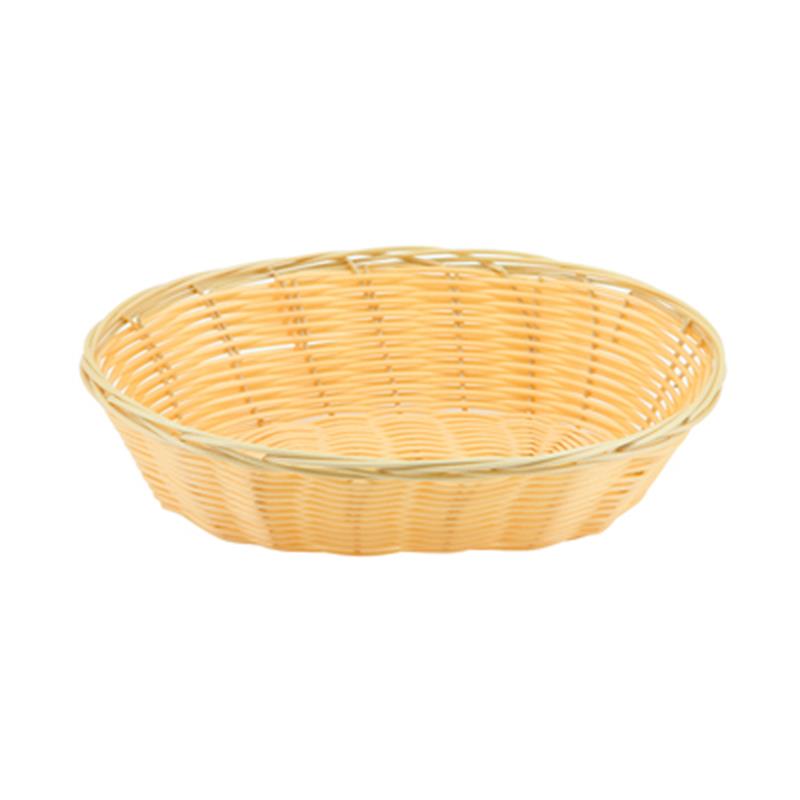 Oval  Polywicker Basket 9"X6"X2.25"