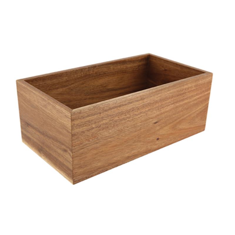 Genware Acacia Wood Riser/Box 32.5X18X12.3cm