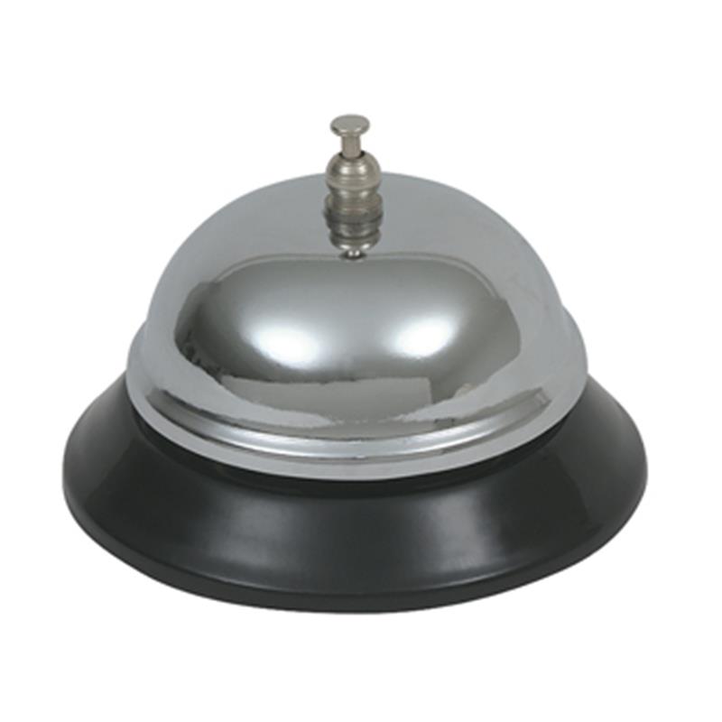 Genware Chrome Plated Service Bell 3 1/2" Dia