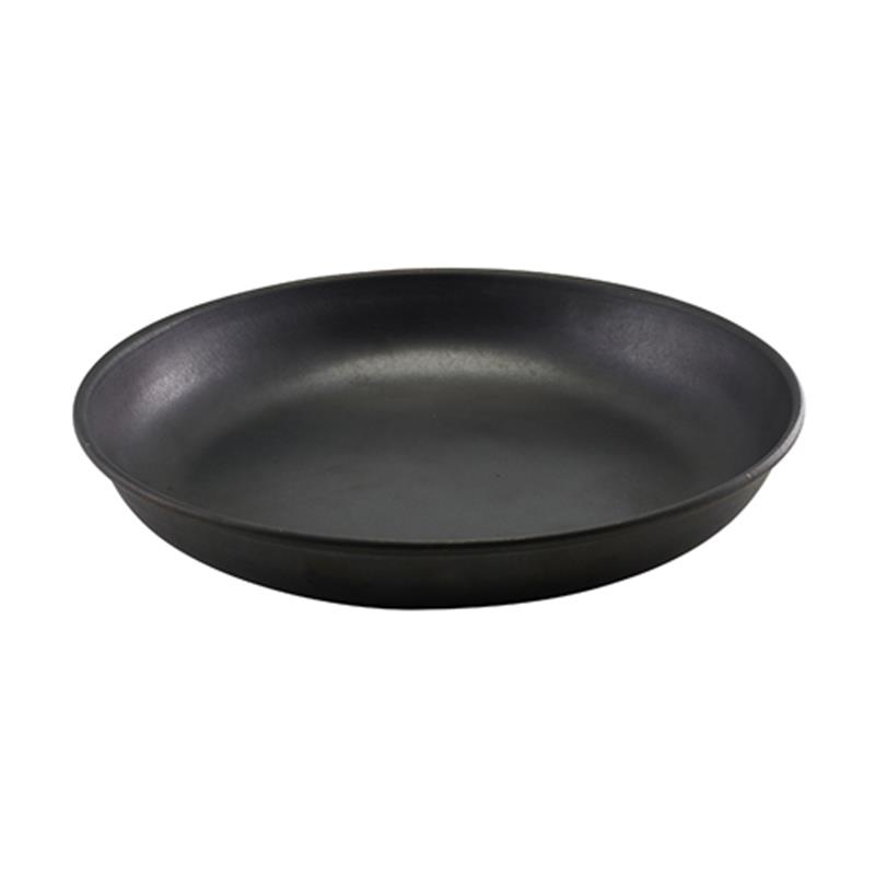 GenWare Black Vintage Steel Coupe Plate 24cm