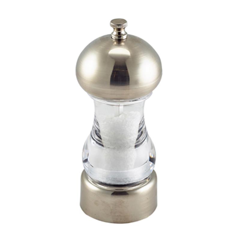 Chrome & Acrylic Salt Or Pepper Grinder 14cm