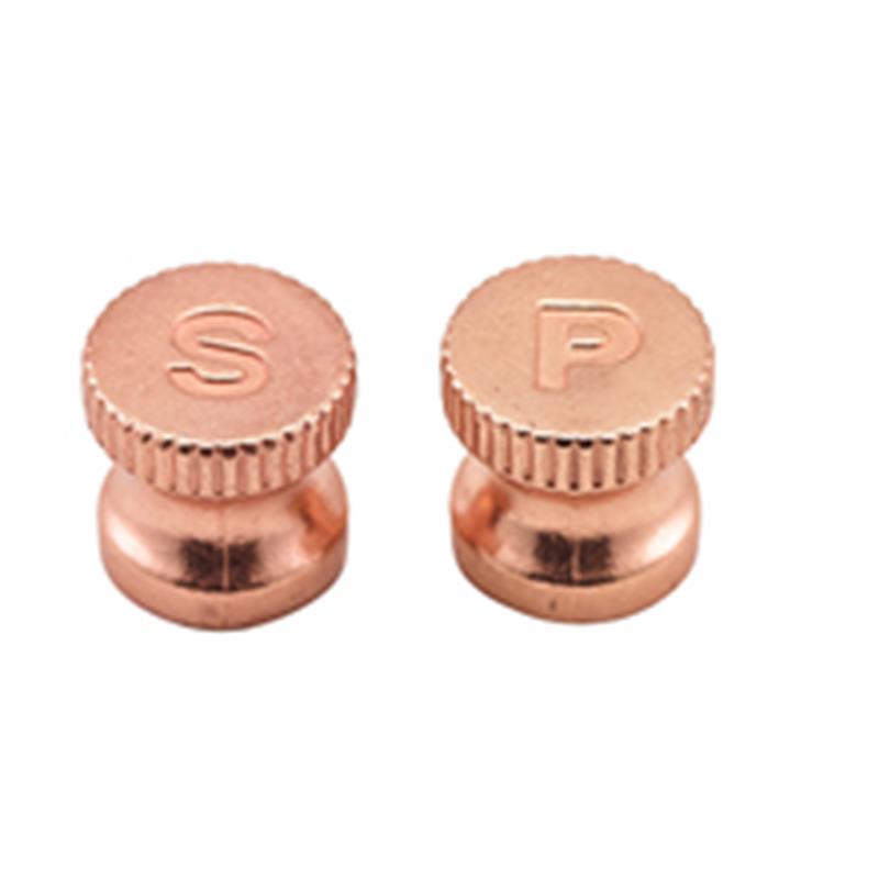 Engraved Copper Knobs For Salt/Pepper Grinders 6pcs