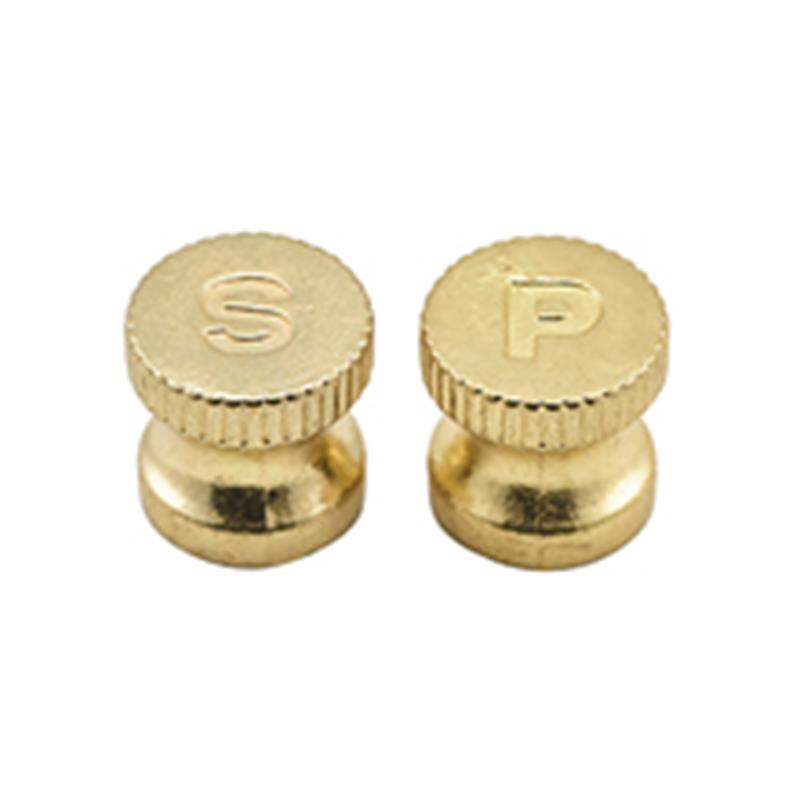 Engraved Gold Knobs For Salt/Pepper Grinders 6pcs