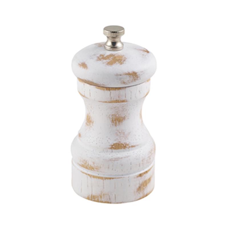 White Wash Salt/Pepper Grinder 10cm