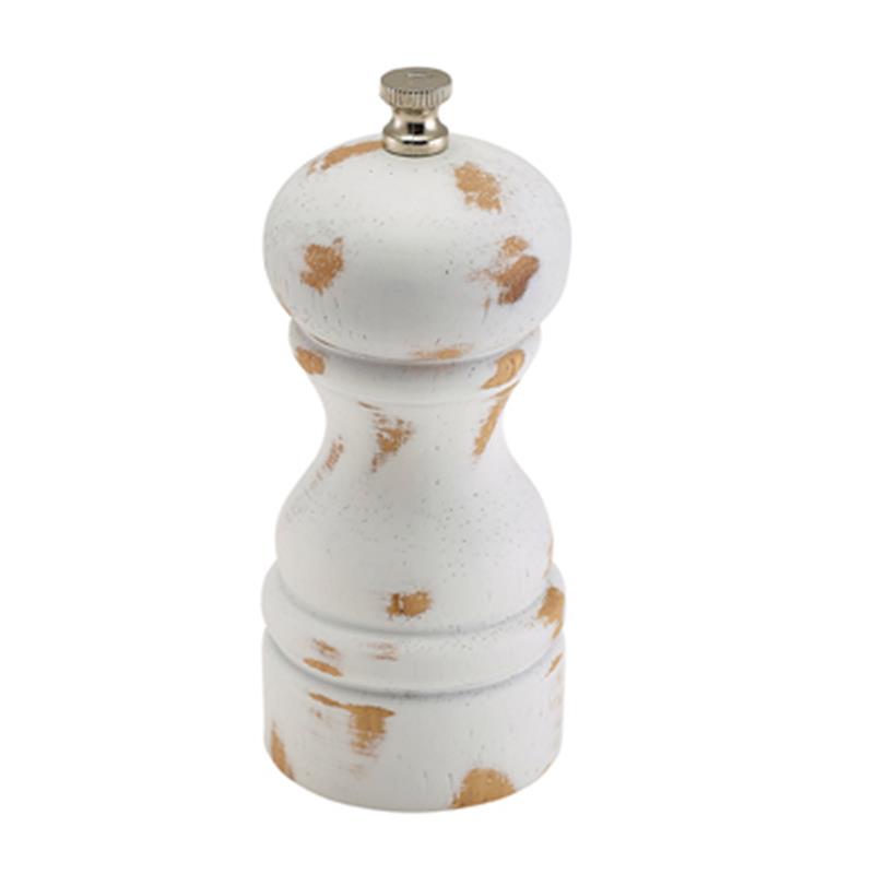 White Wash Salt/Pepper Grinder 13cm