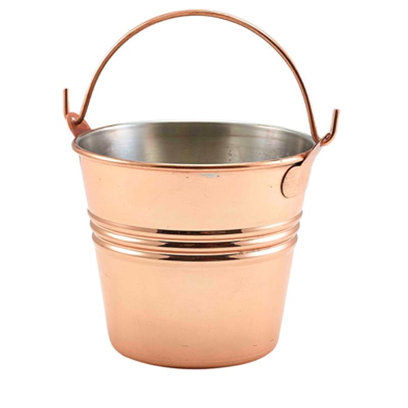 Copper Plated Serving Bucket 10cm Dia