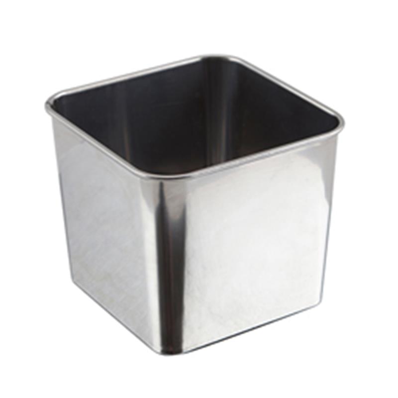 Stainless Steel Square Tub 8 x 8 x 6cm